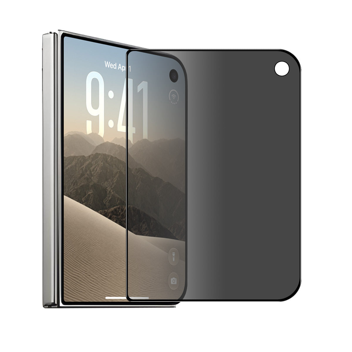 Folie iPhone Duo 99H Privacy, contur negru