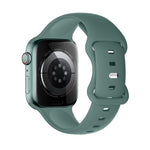 Curea pentru iWatch, Clasica, Silicon, (42/44/45/49mm) Green Pine