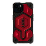 Husa iPhone 14 Red - UAG Monarch Pro MagSafe Carbon Fiber