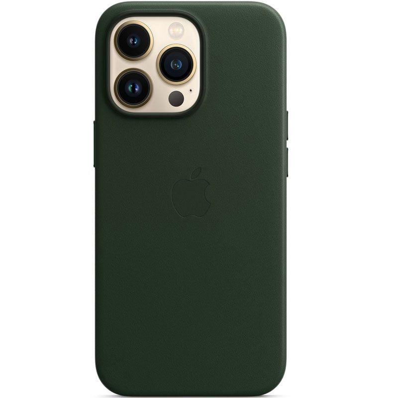 Husa iPhone 12 Pro Max Apple cu MagSafe, Piele - Culoare Forest Green