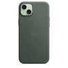 Husa iPhone 15 Plus Apple FineWoven cu MagSafe , Evergreen