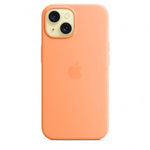 Husa iPhone 15 Plus Apple Silicon cu MagSafe,Orange Sorbet