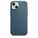 Husa de protectie Apple FineWoven cu MagSafe pentru iPhone 15 ,Pacific Blue - mag-genius-accesorii