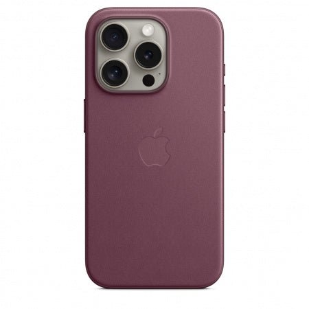 Husa iPhone 15 Pro Apple FineWoven cu MagSafe, Mulberry