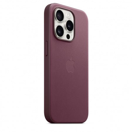 Husa iPhone 15 Pro Apple FineWoven cu MagSafe, Mulberry