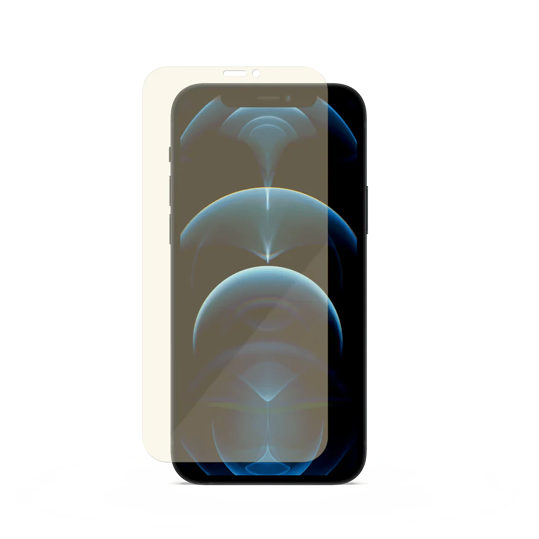 FOLIE IPHONE 12 PRO, 12, EYESAFE, BLUE LIGHT BLOCKING TEMPERED GLASS, NEGRU