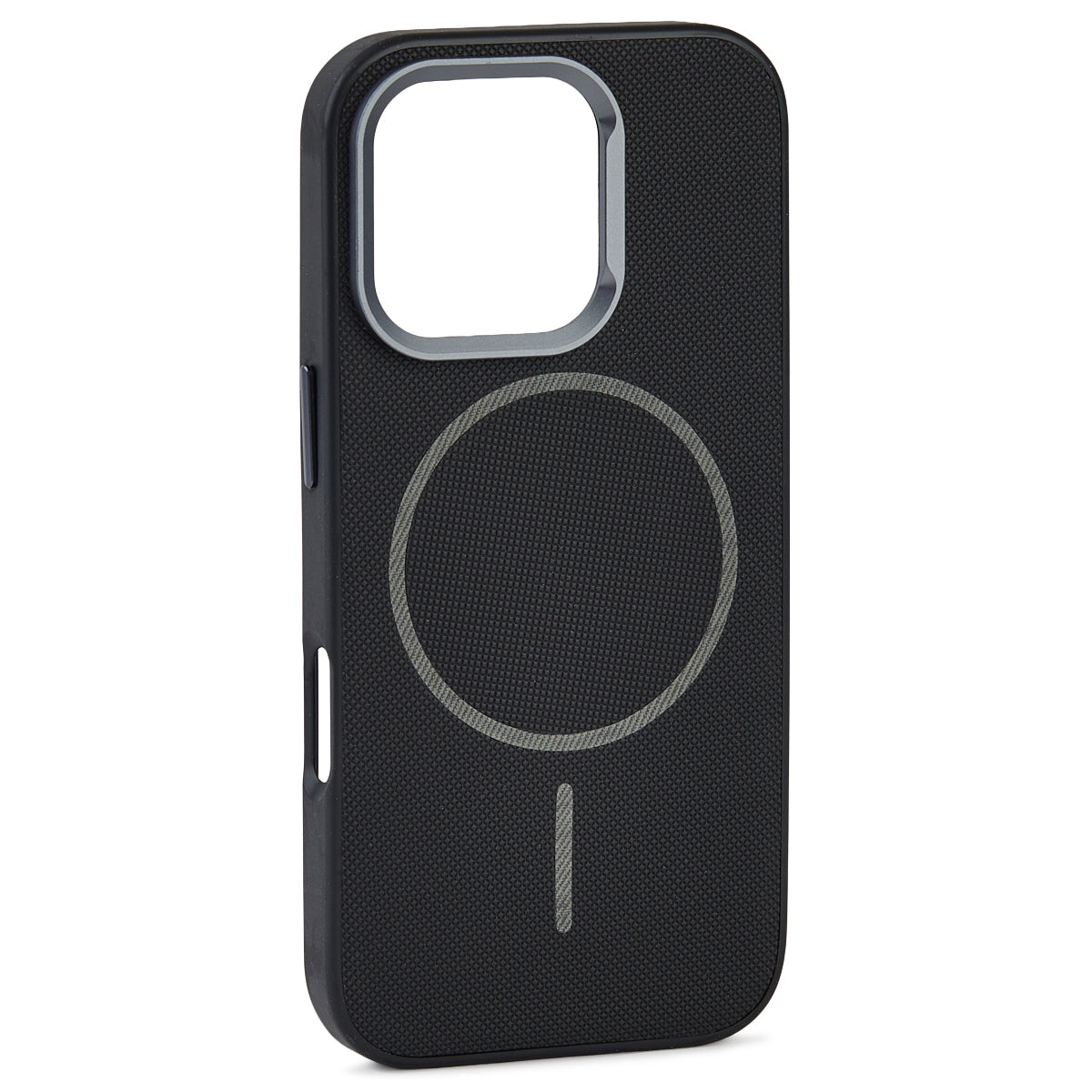 Husa Vegan Leather cu MagSafe pentru iPhone 16 Pro Max,Black