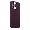 Husa de protectie Apple cu MagSafe pentru iPhone 13 Pro , Piele - Culoare Dark Cherry - mag-genius-accesorii