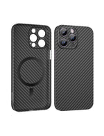 HOCO | Husa pentru iPhone 14 Pro, cu MagSafe, UltraThin, CARBON Fiber | BLACK -