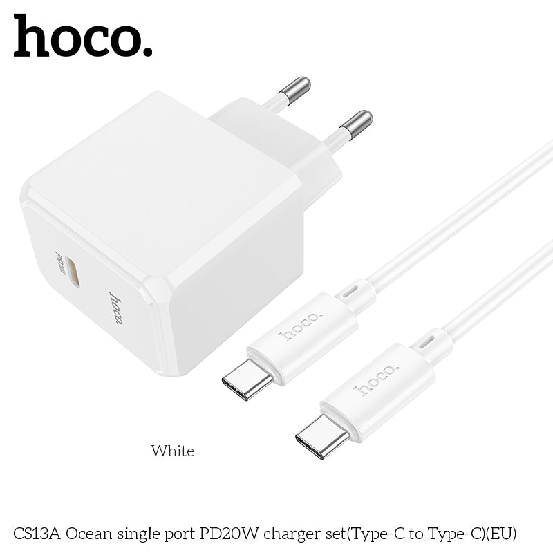Incarcator Retea cu Cablu HOCO N10, Quick Charge, 20W, 1 X USB Tip-C