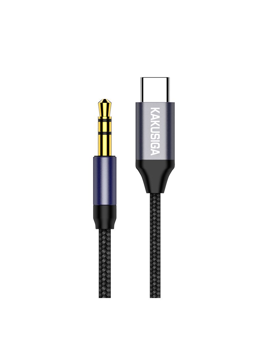 Cablu Audio, 3.5mm Jack la USB-C, 1m | BLACK