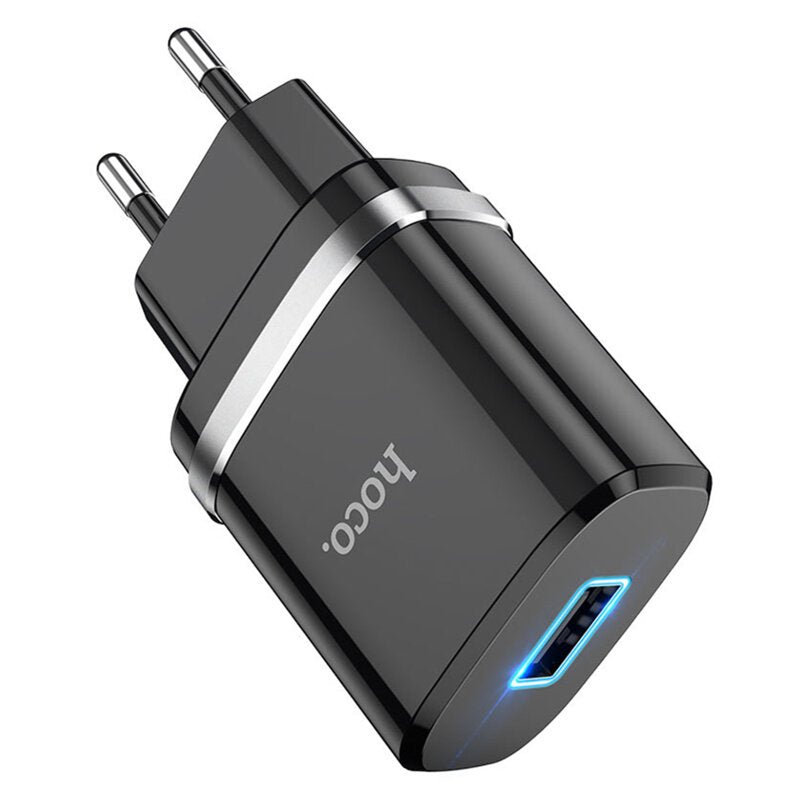 Incarcator priza Quick Charge USB Hoco N1, 2.4A, 12W, negru