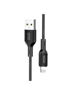 Cablu Incarcare si Date, 2.4A, USB-A la Lightning, 1m | BLACK - mag-genius-accesorii