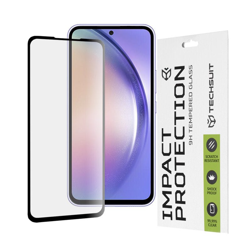 Folie sticla Samsung Galaxy A54 Techsuit 111D Full Glue Full Cover, negru