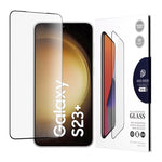 Folie sticla Samsung Galaxy S23 Plus Dux Ducis Tempered Glass, negru - mag-genius-accesorii