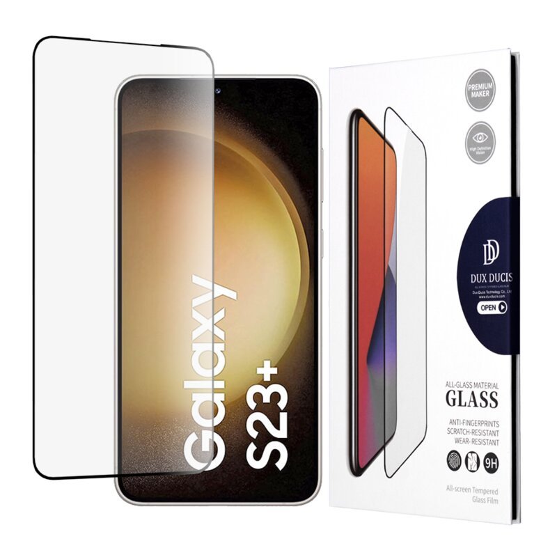 Folie sticla Samsung Galaxy S23 Plus Dux Ducis Tempered Glass, negru