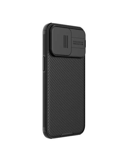 Husa Nillkin, pentru iPhone 15 Pro Max, Protectie Camera Shield Pro, TPU, BLACK