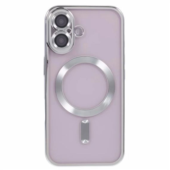 Husa Plating, iPhone 16 , cu MagSafe, ElectroEdge,Black