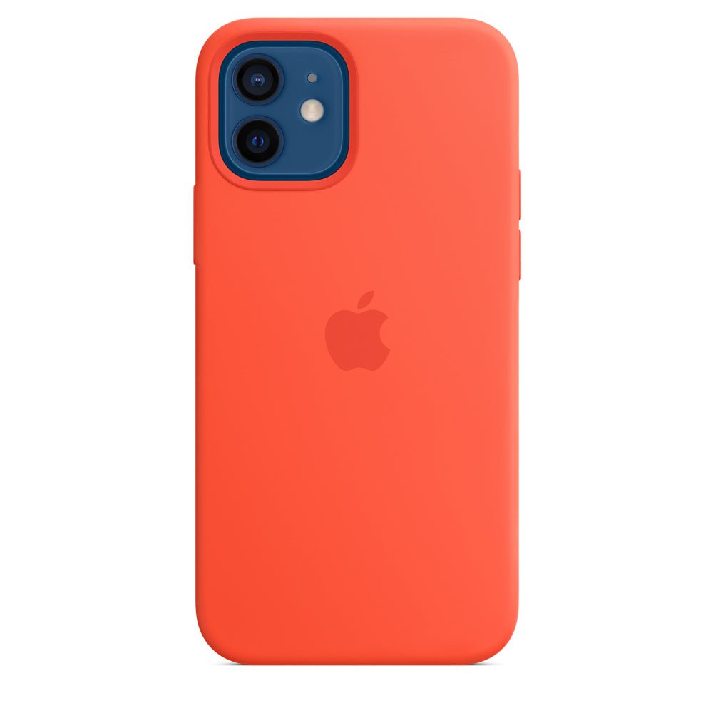 Husa de protectie Apple cu MagSafe pentru iPhone 12 Pro, Silicon - Culoare Electric Orange
