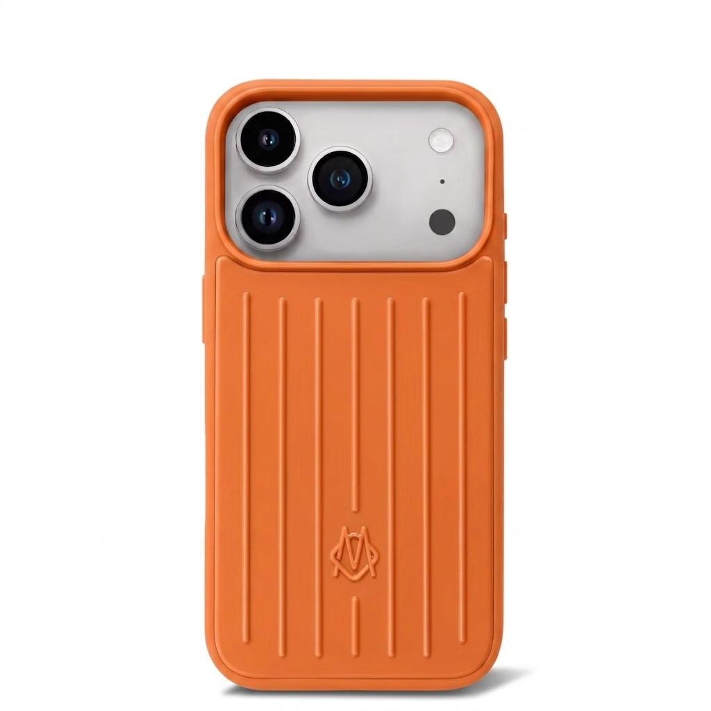Husă iPhone 17 Pro din Aluminiu Rimowa, Cosmic Orange