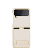 Husa Nillkin, pentru Samsung Galaxy Z Flip 4, Qin Leather, PC Leather GOLD Champane