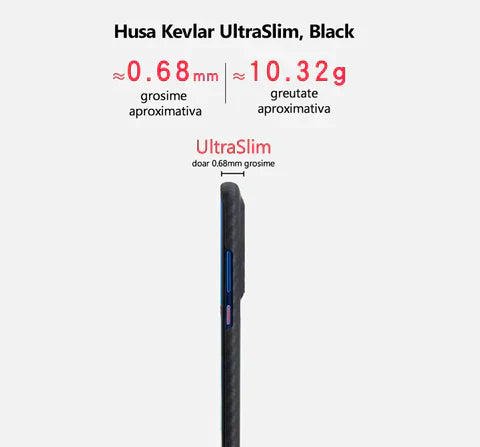 Husa de Protectie iPhone 15 Pro Kevlar UltraSlim