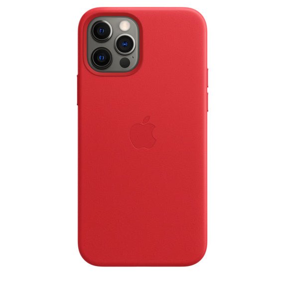 Husa de protectie Apple cu MagSafe pentru iPhone 12 Pro Max , Piele - Culoare Red