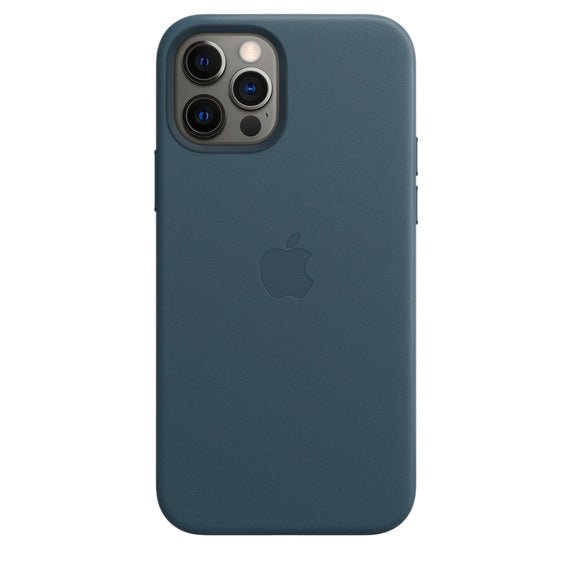 Husa Apple cu MagSafe iPhone 12, Piele - Culoare Baltic Blue