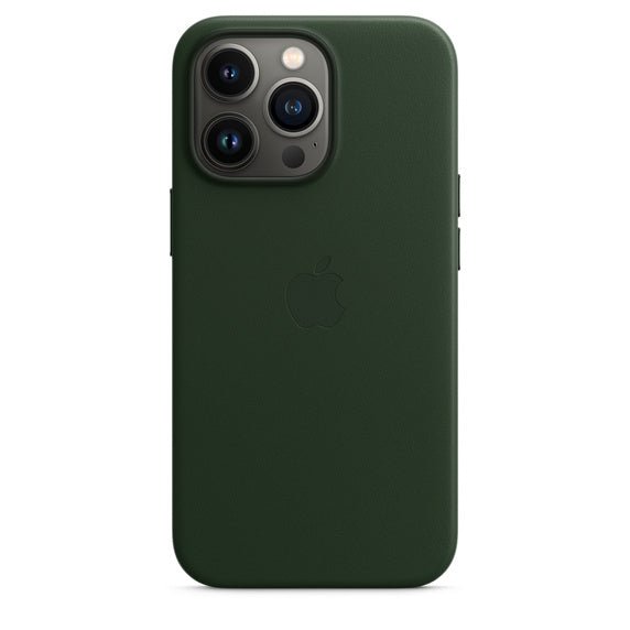 Husa iPhone 13 Pro Apple, Piele culoare Sequoia Green