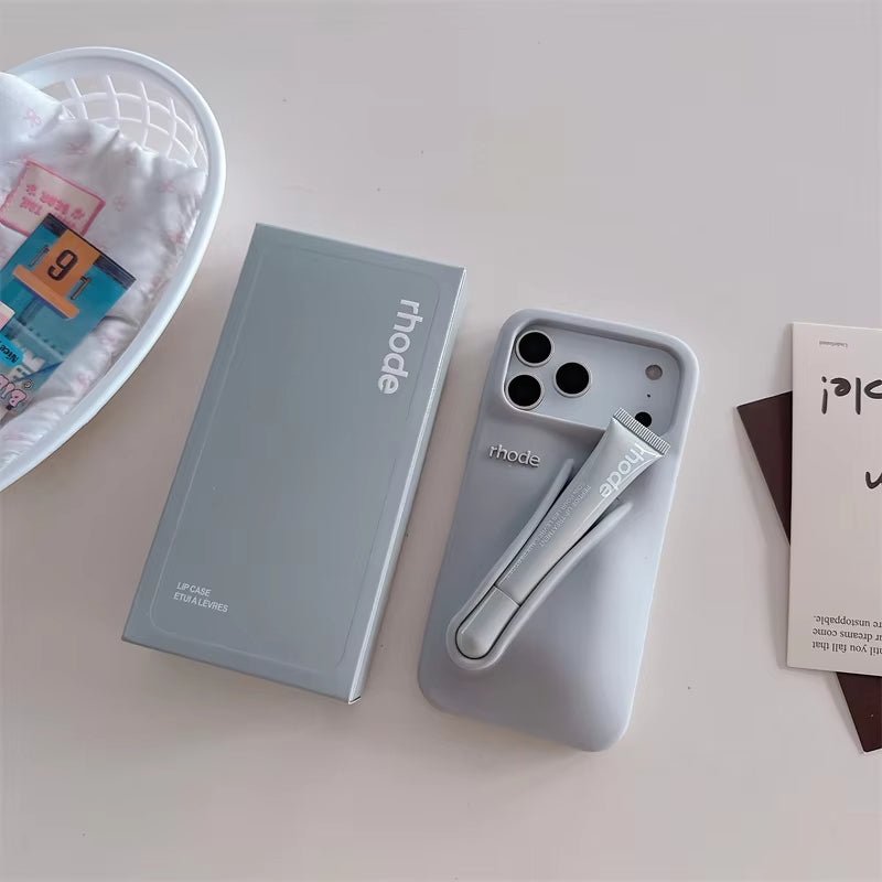 Husă iPhone 17 Pro Max Rhode Silicone Case Grey + Luciu