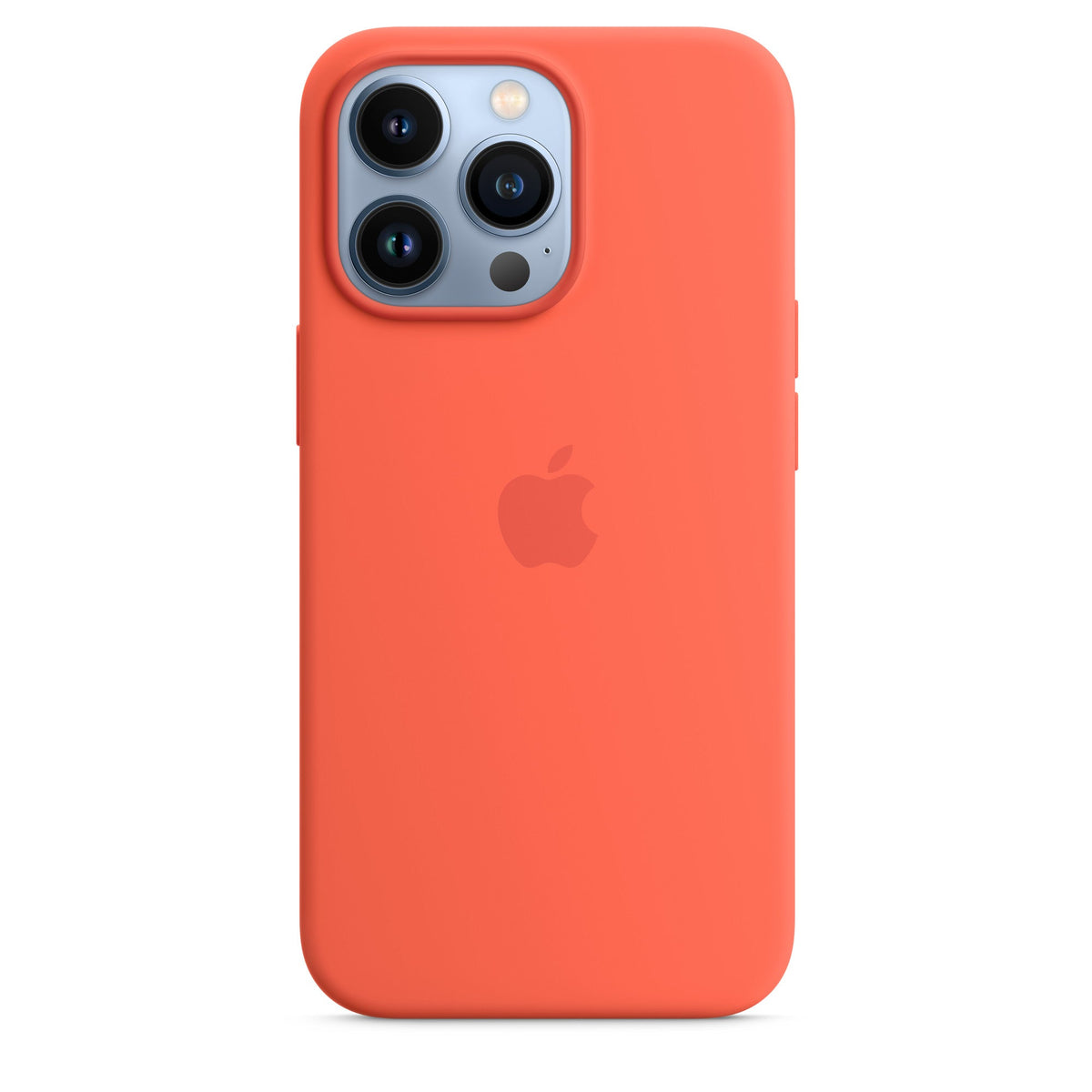Husa compatibila cu iPhone 13 pro cu MagSafe Silicon - Culoare Nectarine