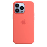 Husa de protectie cu MagSafe compatibila cu iPhone 13 Pro, Silicon - Culoare Pink Pomelo