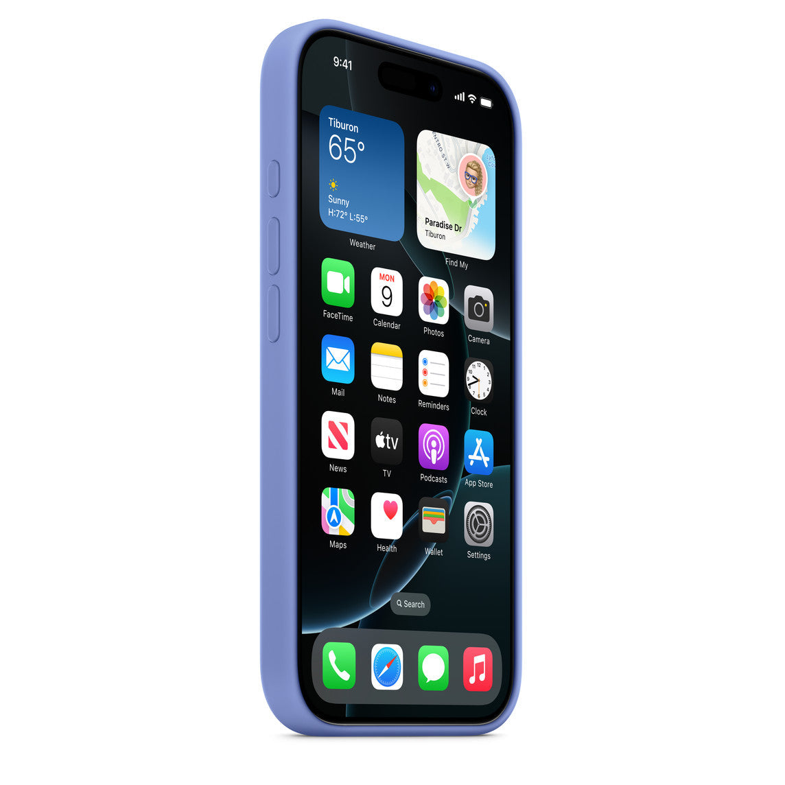 Husa iPhone 16 Apple Silicon cu MagSafe Periwinkle