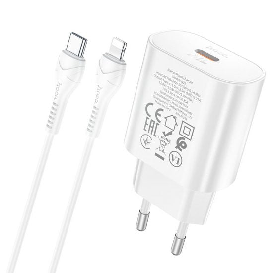 Set Incarcator pentru iPhone, Adaptor + Cablu 1M, Fast Charging 20W