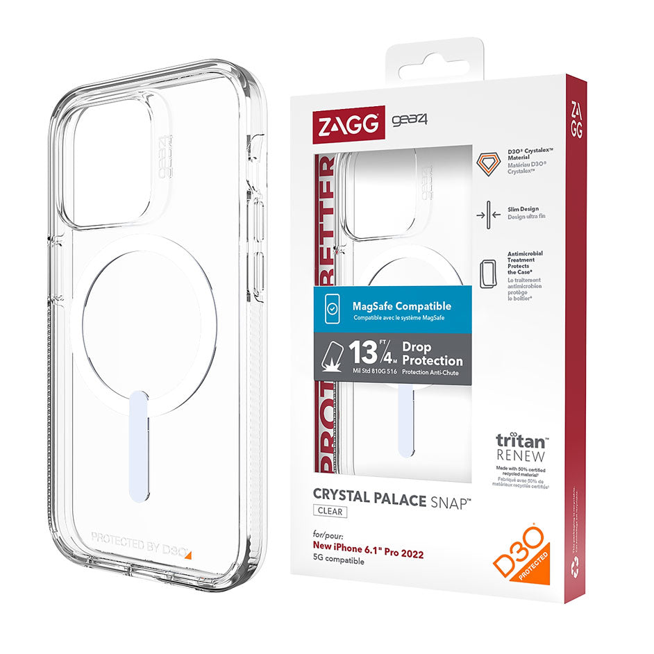 Husa Gear 4 iPhone 13 - MagSafe, ShockProof, Clear