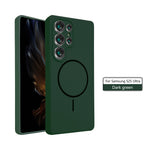 Husă MagThin compatibila cu Samsung Galaxy S24 Ultra – Smooth Soft, MagSafe, Green