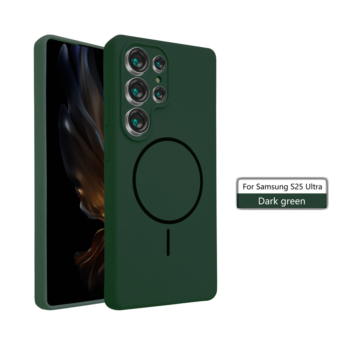 Husă MagThin pentru Samsung Galaxy S24 Ultra – Smooth Soft, MagSafe, Green