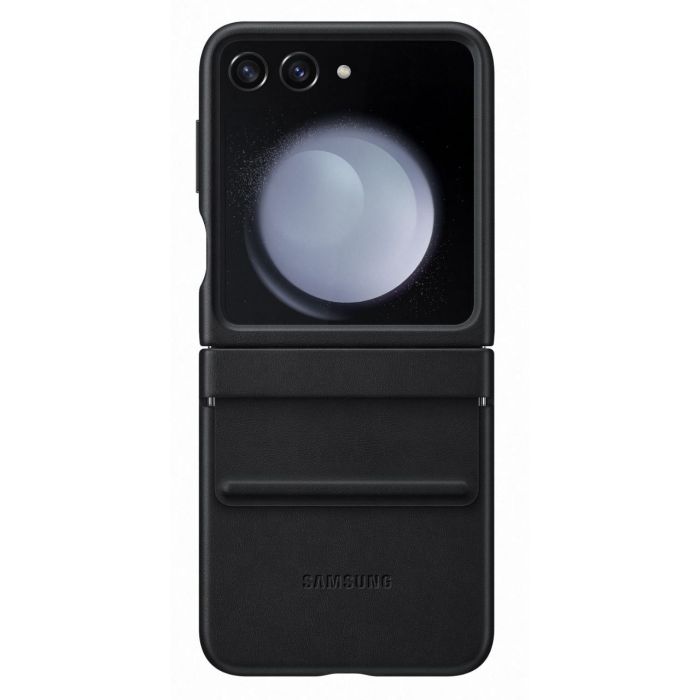 Husa Samsung Eco-Leather Case pentru Galaxy Z Flip 5 Black