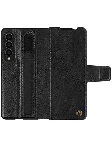 Husa Nillkin, pentru Samsung Galaxy Z Fold 4, Piele Negru