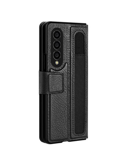 Husa Nillkin, pentru Samsung Galaxy Z Fold 4, Piele Negru