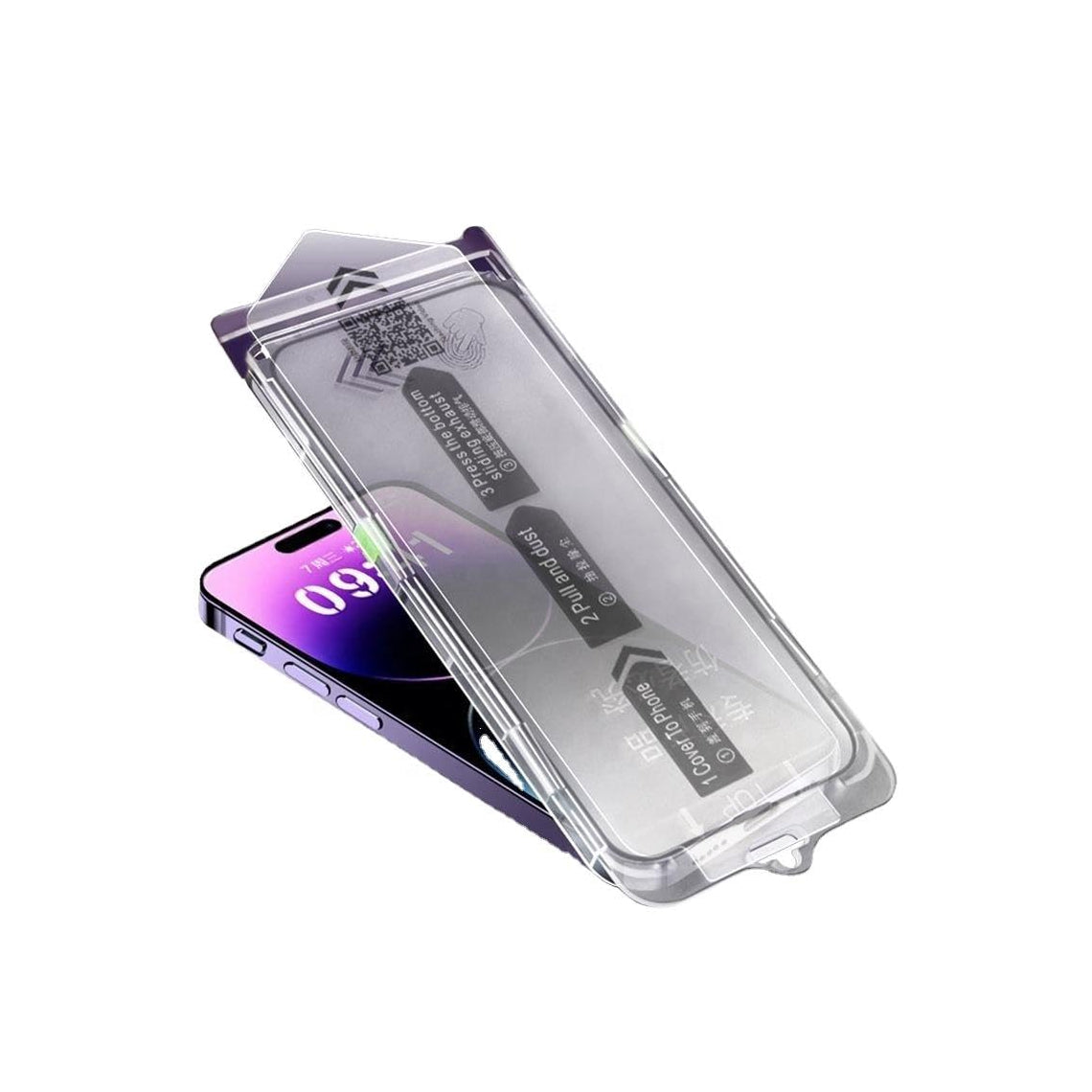 Folie sticlă iPhone 18 Pro MagicBox CLEAR, cu aplicator DustFree