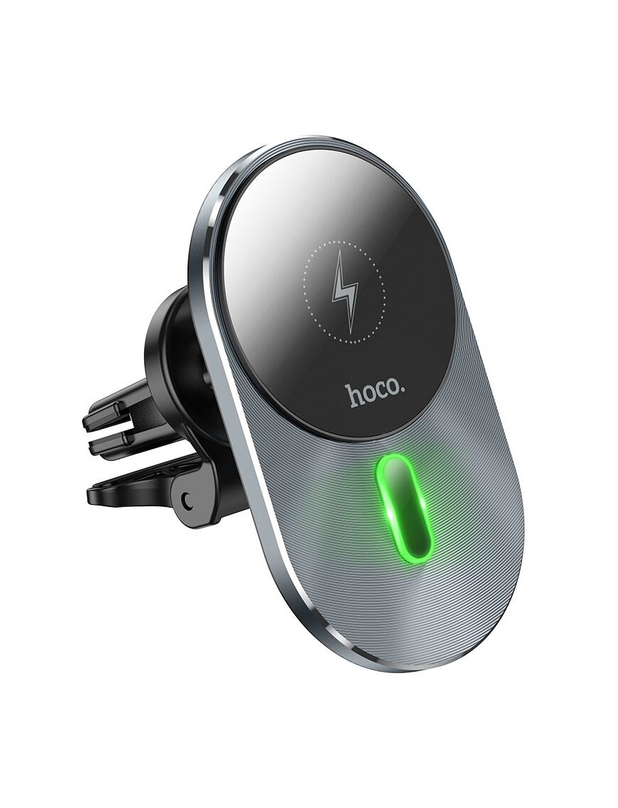 Suport Auto, cu incarcare MagSafe, 15W, cu cablu USB-C | Hoco