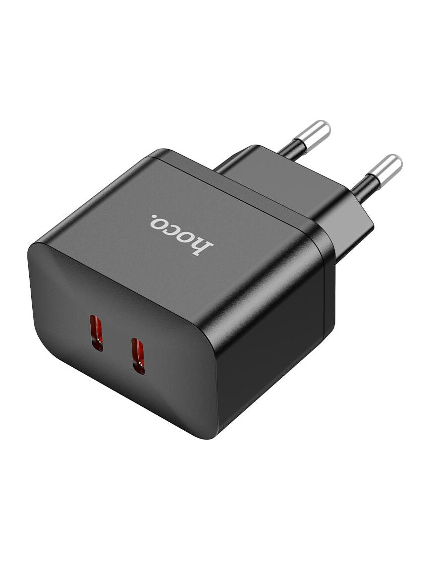 Incarcator retea, PD 35W, 2 x USB-C | BLACK