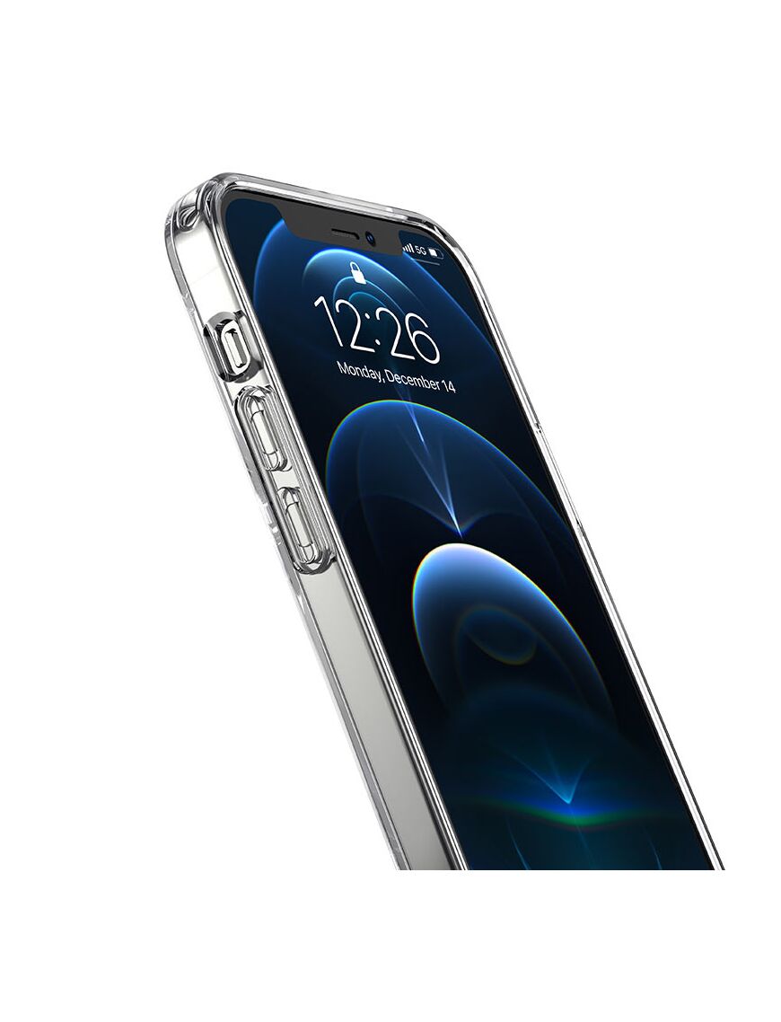 Husa pentru iPhone 12, cu MagSafe, colturi AntiFall, TPU | Transparenta