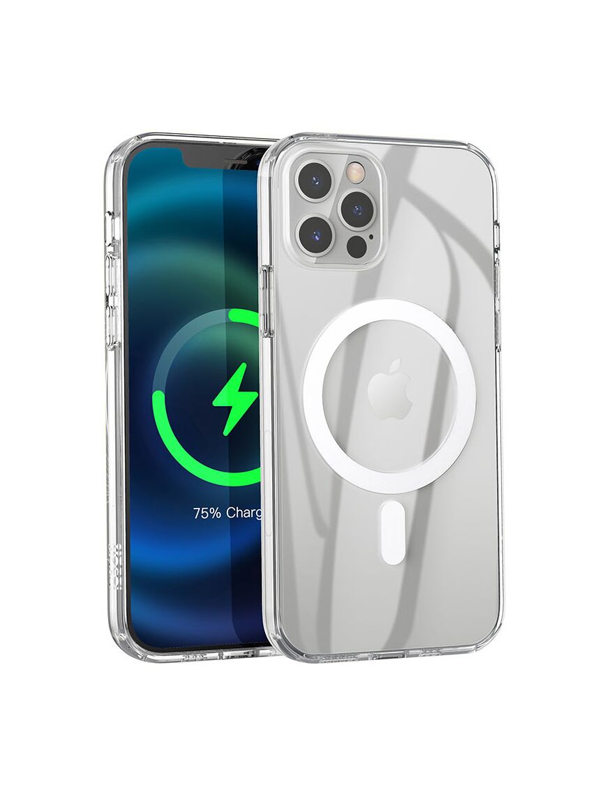 Husa pentru iPhone 12, cu MagSafe, colturi AntiFall, TPU | Transparenta