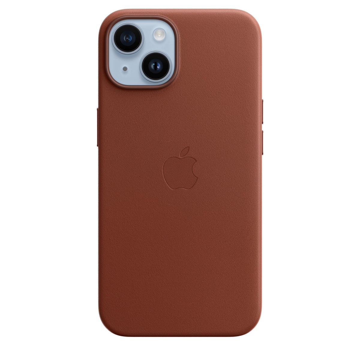 Husa compatibila cu iPhone 13, cu MagSafe, Piele - Culoare Umber