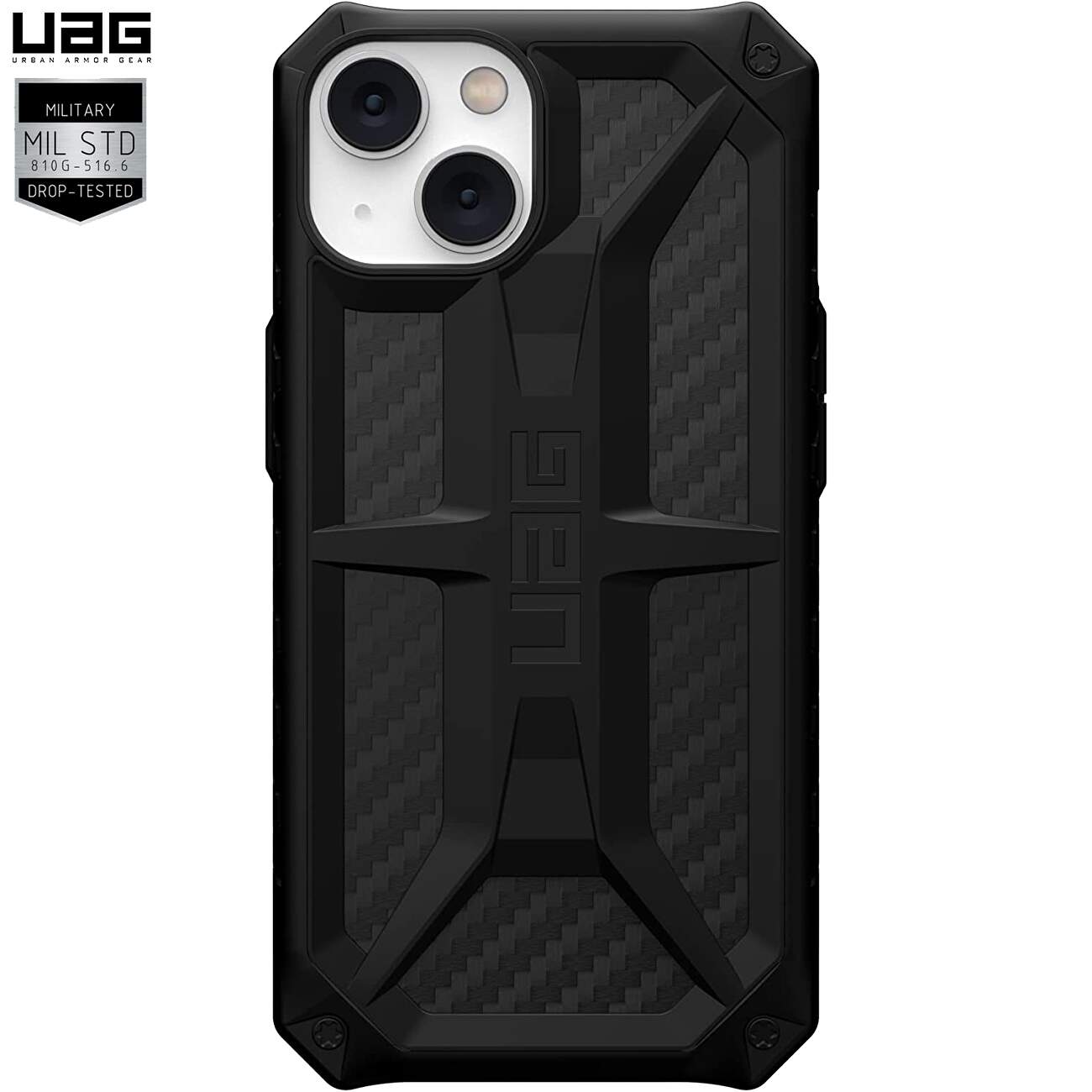 Husa  iPhone 13 UAG Monarch Carbon Fiber, Negru
