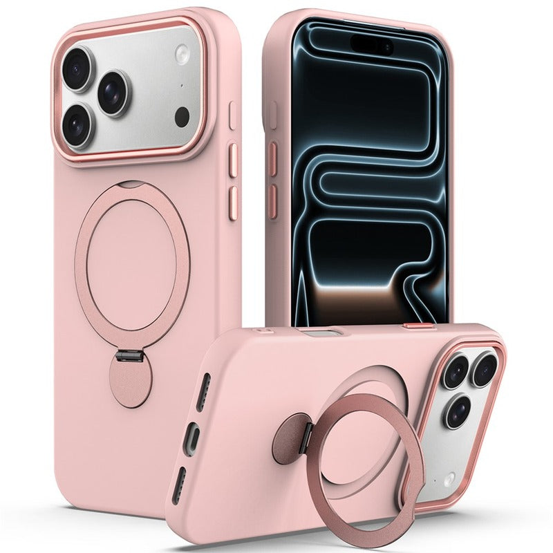 Husă iPhone 18 Pro SoftRing UltraSoft MagCase cu stand, Pink