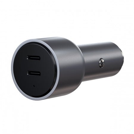 Incarcator Auto 30W , Dual USB-C PD Car Charger - Silver