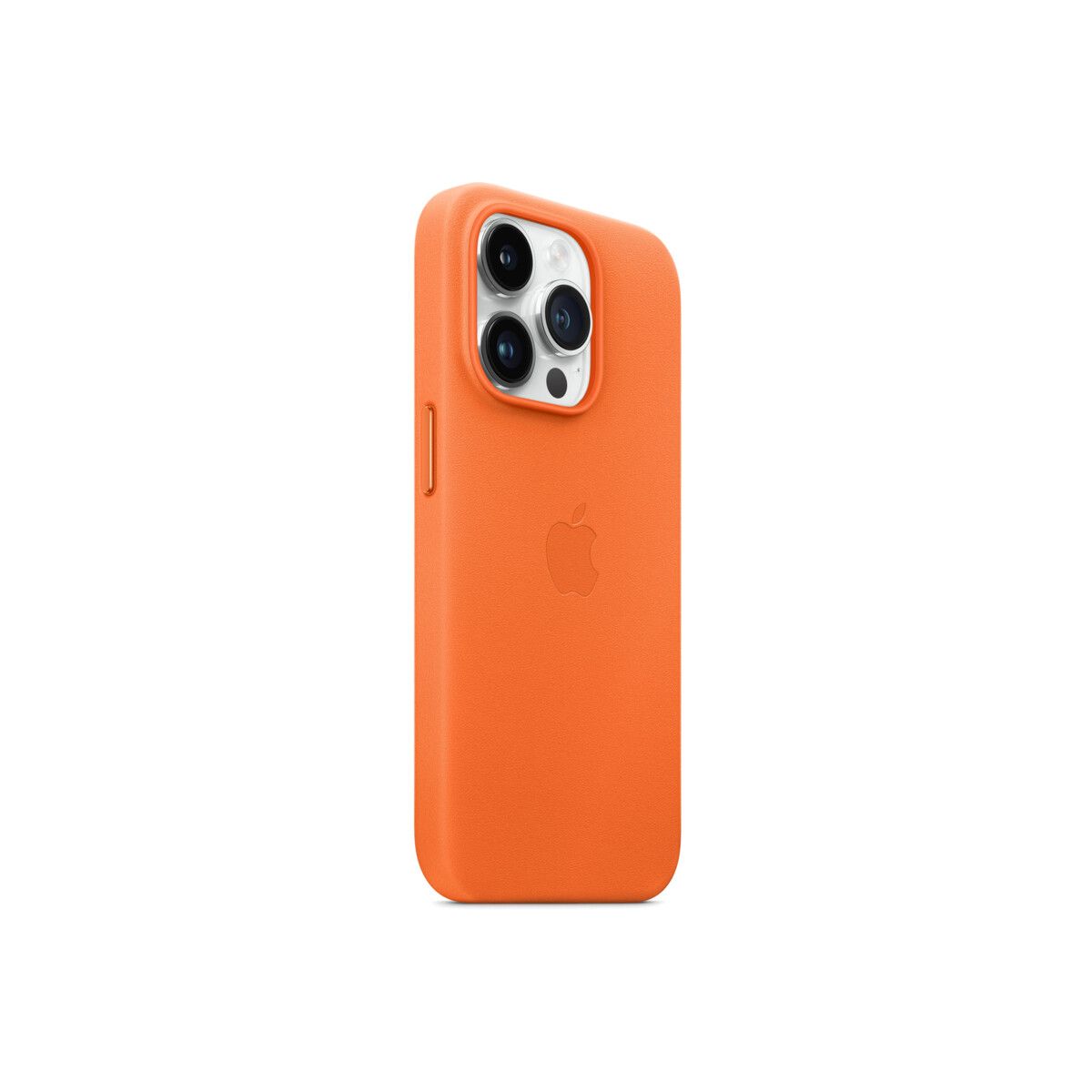 Husa Apple cu MagSafe pentru iPhone 14 Pro, Piele - Culoare Orange